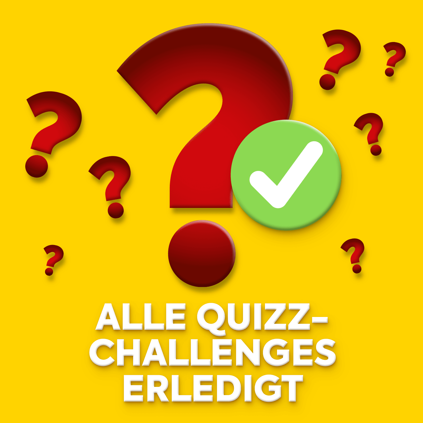 Bild zur Darstellung von Alle Quiz-Challenges erledigt